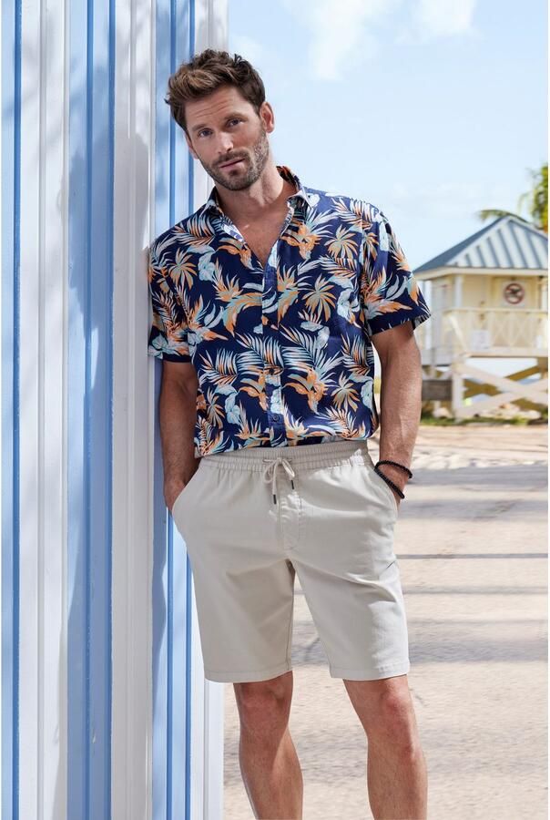 John Devin Short Bermuda korte broek van elastische geweven katoenkwaliteit - Foto 2