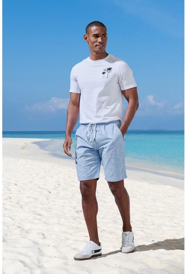 John Devin Short Bermuda korte broek van elastische geweven katoenkwaliteit - Foto 4
