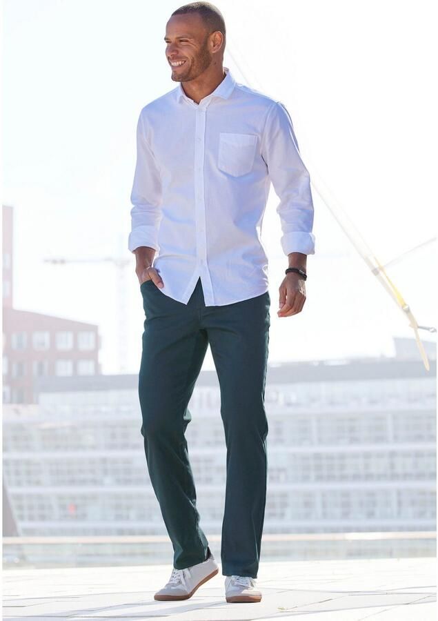 John Devin Stretchbroek 5-Pocket-Hose regular-fit Chinobroek van elastische katoenkwaliteit - Foto 2