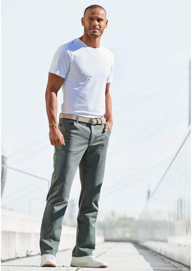 John Devin Stretchbroek 5-Pocket-Hose regular-fit Chinobroek van elastische katoenkwaliteit - Foto 2