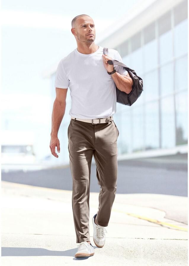 John Devin Stretchbroek Regular fit comfortabele broek van elastisch materiaal - Foto 3