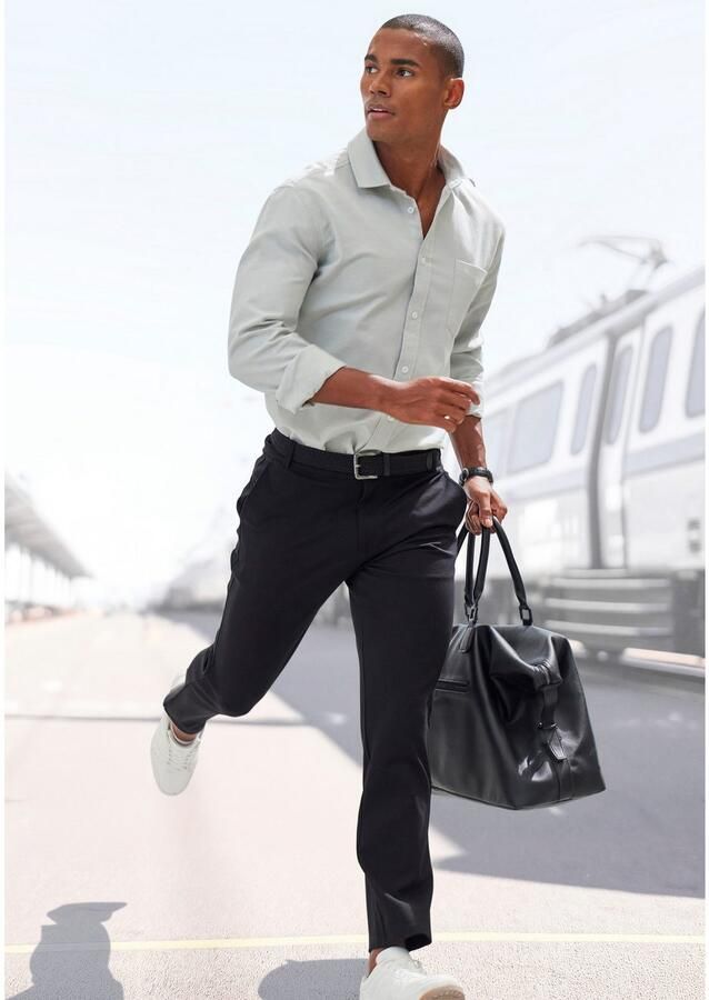 John Devin Stretchbroek Regular fit comfortabele broek van elastisch materiaal - Foto 3