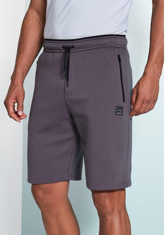 John Devin Sweatshort zijzakken met zwarte rits - Foto 2