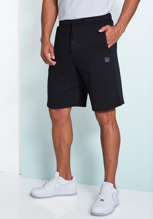 John Devin Sweatshort zijzakken met zwarte rits - Foto 5