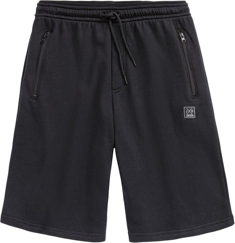 John Devin Sweatshort zijzakken met zwarte rits