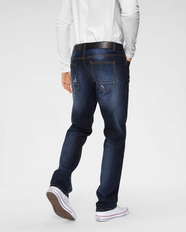 John Devin Straight jeans met elastan