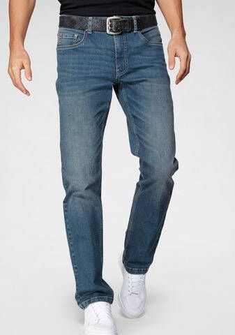 John Devin Straight jeans met stretch