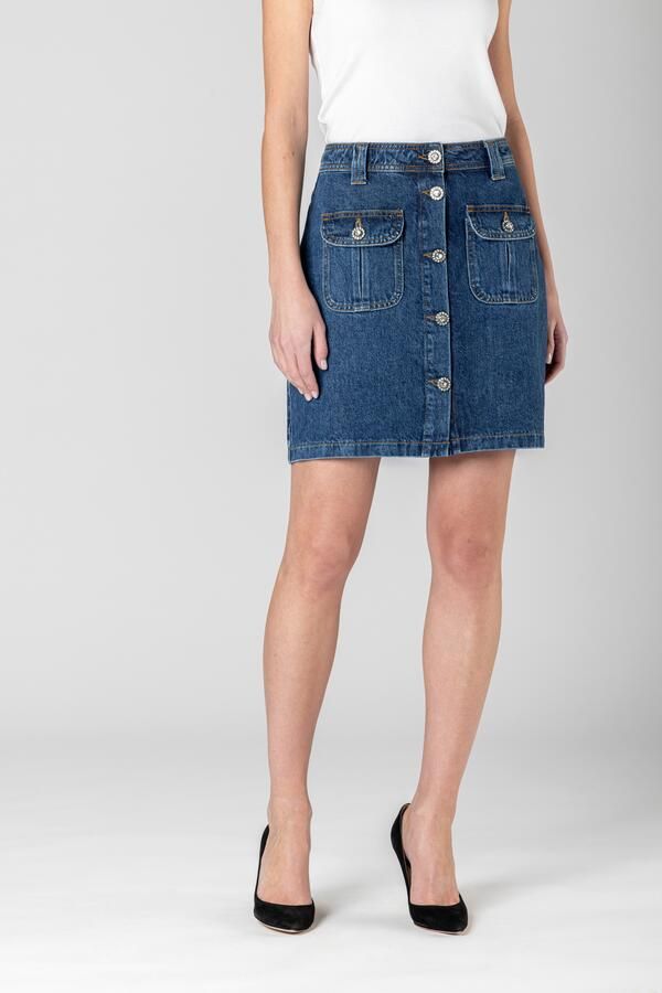 Joop Jeans rok Roze met sierknopen - Foto 7