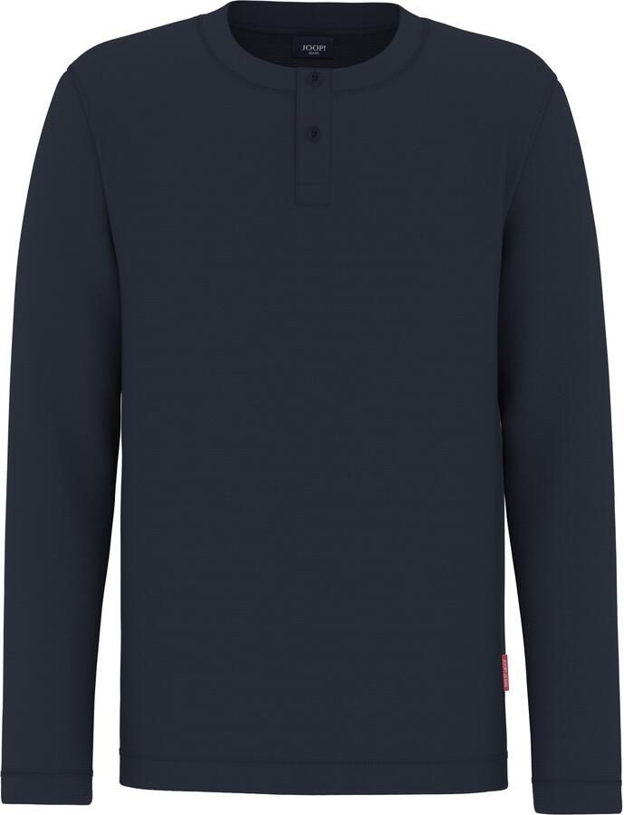 JOOP! JEANS Shirt met lange mouwen en geribde ronde hals model 'Iram' - Foto 5