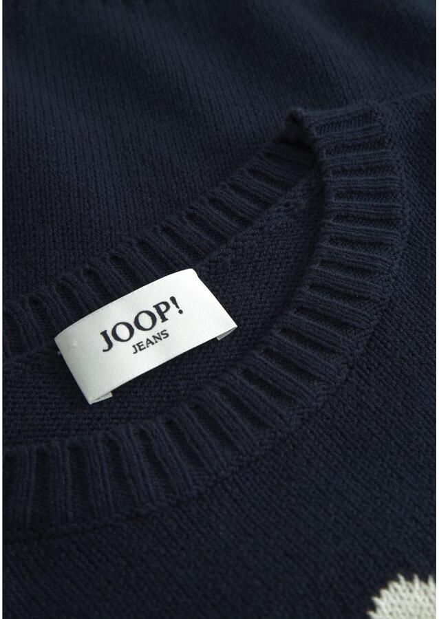 Joop Jeans Trui met ronde hals Kali met een logo-opschrift