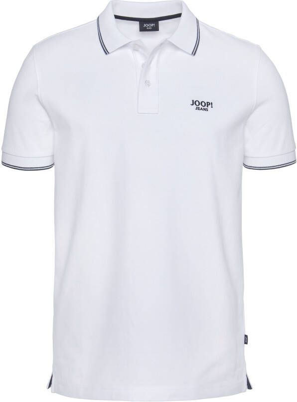 Joop Jeans Poloshirt JJJ-04 Agnello met contrastkleurig geborduurd logo