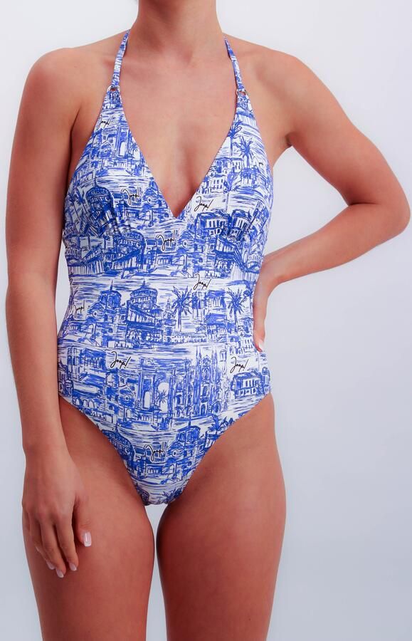 Joop! Badpak Italy uitneembare pads diepe rug