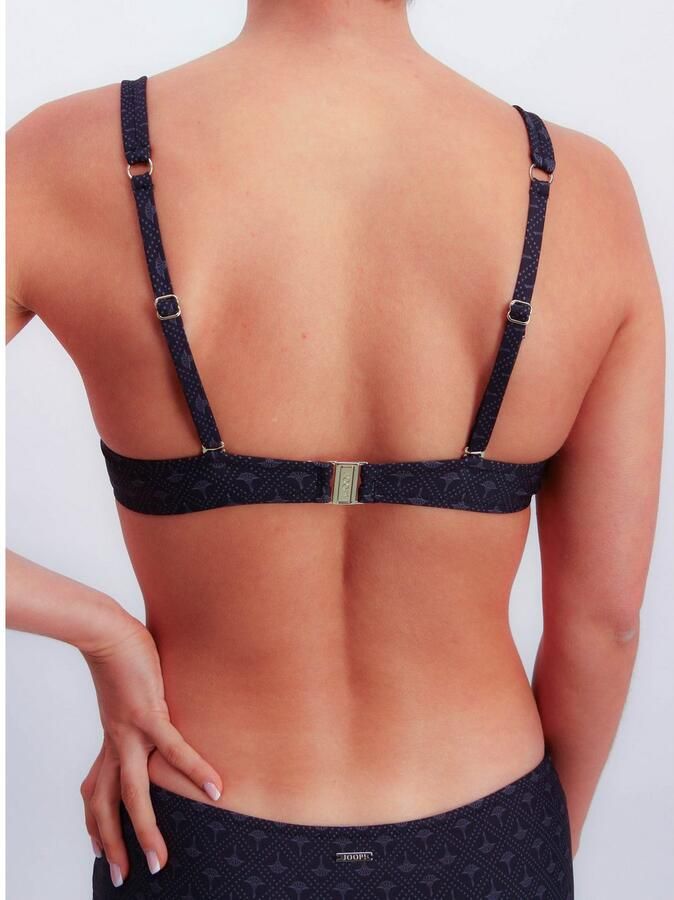 Joop! Beugelbikinitop Diamond Cornflower Korenbloem-design licht gewatteerde cups