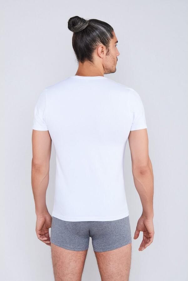 JOOP! Collection T-shirt met V-hals in set van 2 - Foto 4