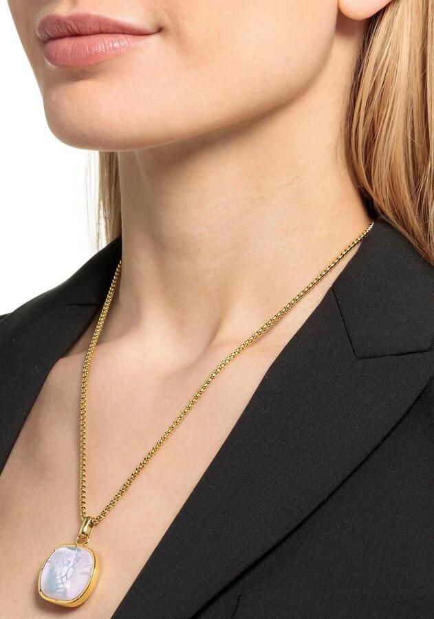 Joop! Ketting met hanger met parelmoer