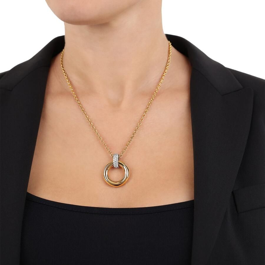 Joop! Ketting met hanger Cirkel 2039841 met zirkoon (synthetisch)