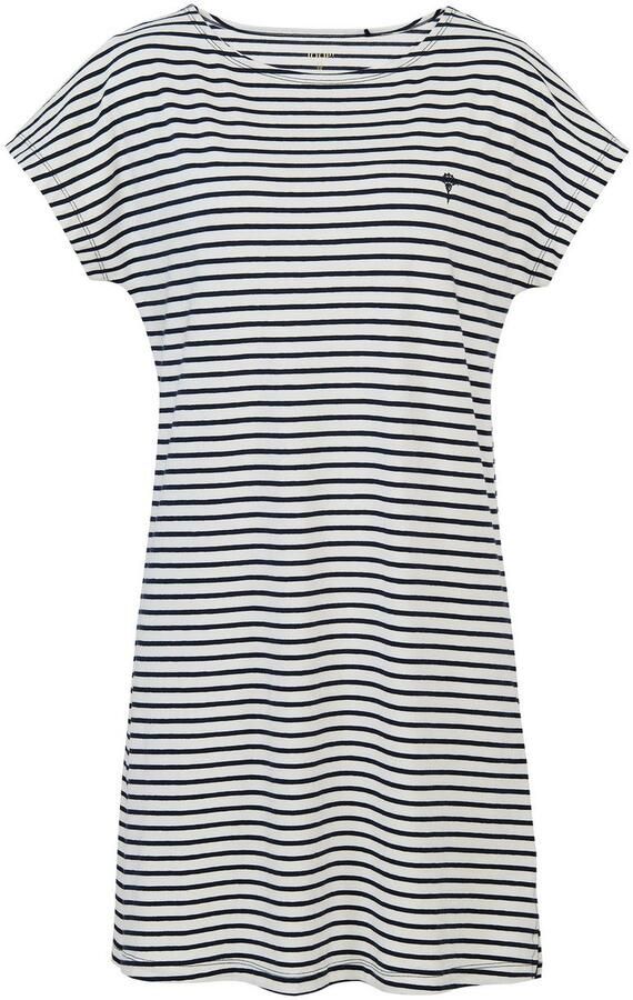 Joop! Nachthemd Cosy kortemouw korenbloem-stiksel gestreept - Foto 4