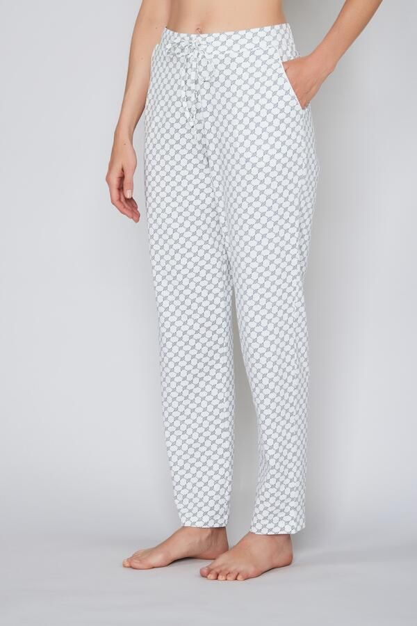 Joop! Pyjamabroek Cosy met tunnelkoord en strikband cornflower-allover - Foto 4