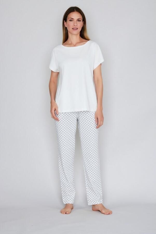 Joop! Pyjamabroek Cosy met tunnelkoord en strikband cornflower-allover - Foto 3