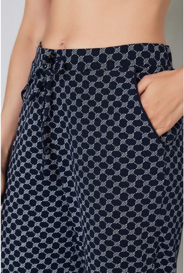 Joop! Pyjamabroek Cosy met tunnelkoord en strikband cornflower-allover