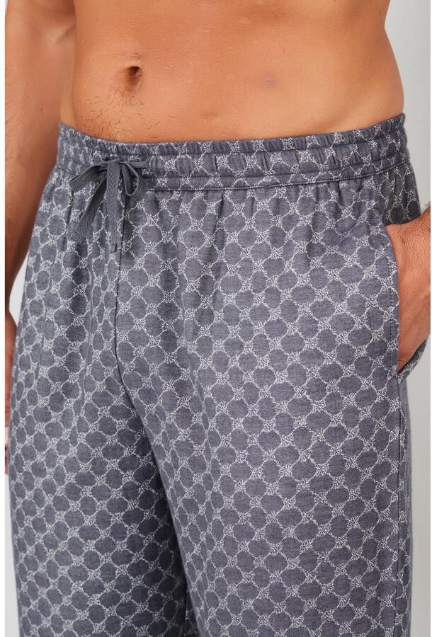 Joop! Pyjamabroek Relax Katoen-viscosemix cornflower-design regular fit