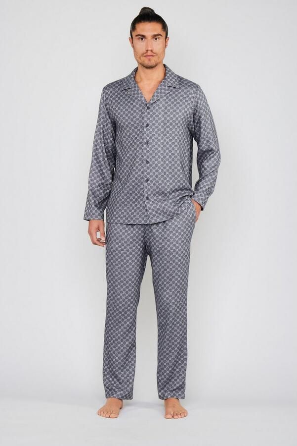 Joop! Pyjamabroek Relax Katoen-viscosemix cornflower-design regular fit - Foto 2