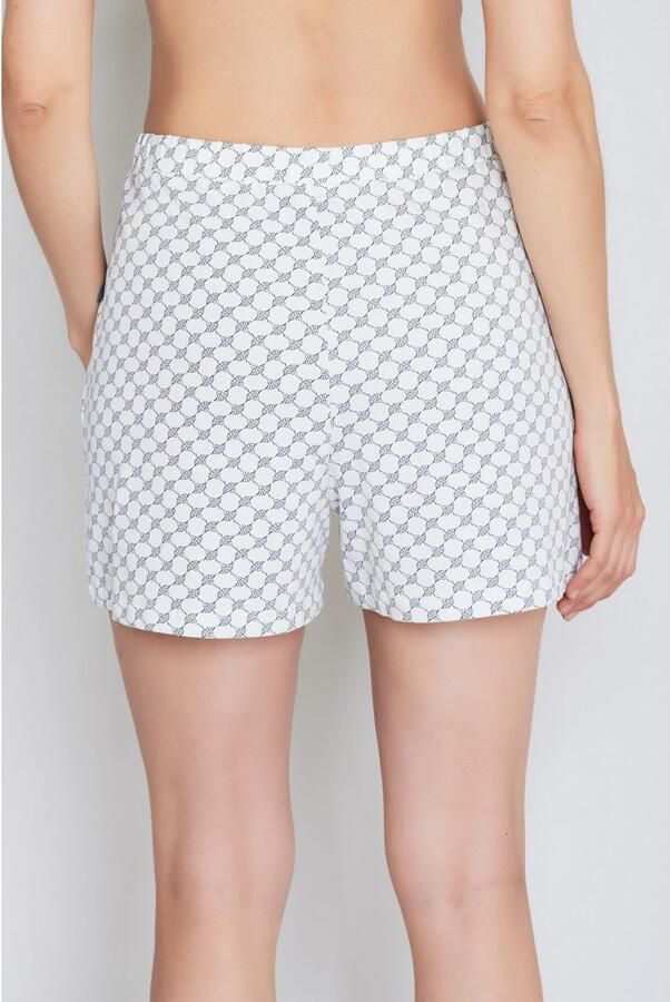 Joop! Short Cosy met korenbloem-alloverpatroon elastische tailleband - Foto 2