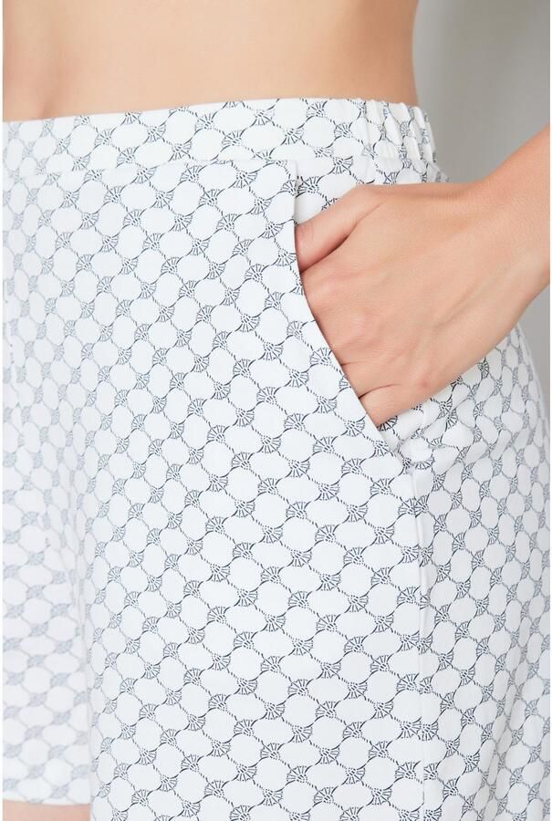 Joop! Short Cosy met korenbloem-alloverpatroon elastische tailleband - Foto 1