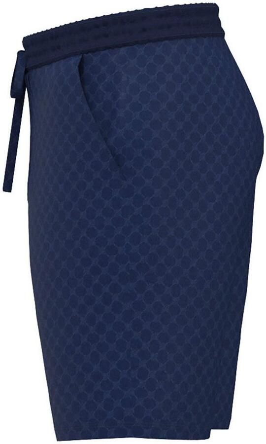 Joop! Short Leisure met korenbloem-alloverprint elastische tailleband - Foto 6