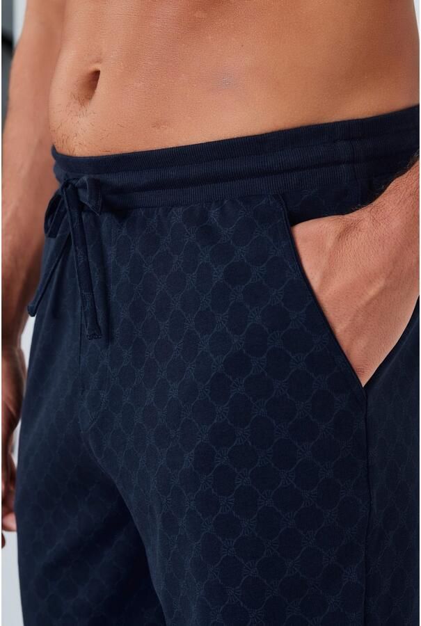 Joop! Short Leisure met korenbloem-alloverprint elastische tailleband - Foto 2