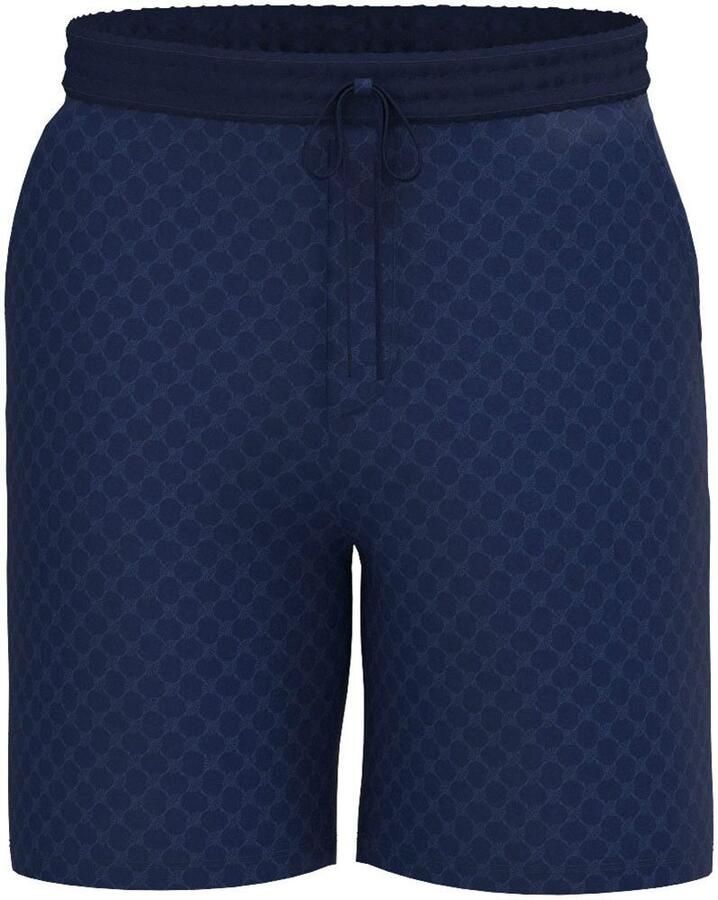 Joop! Short Leisure met korenbloem-alloverprint elastische tailleband