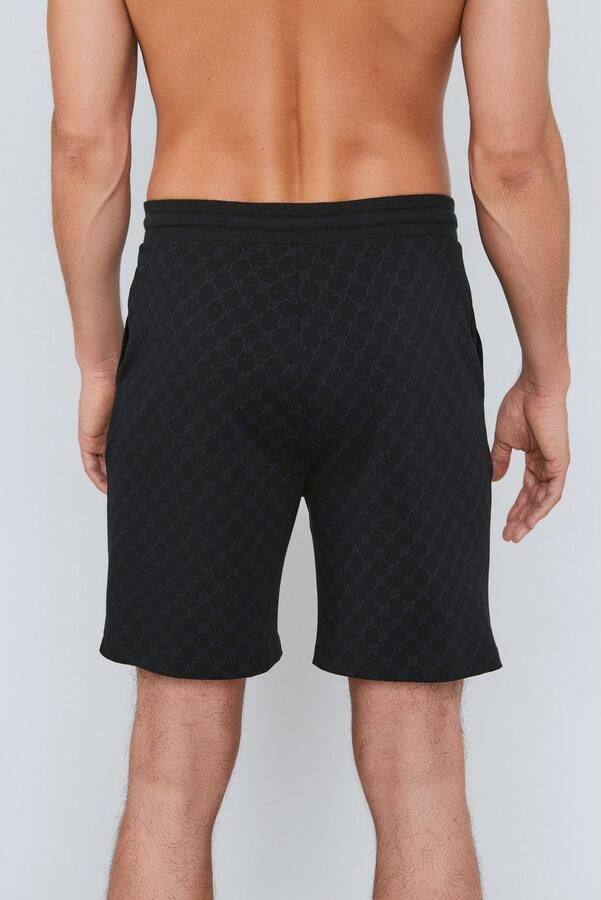 Joop! Short Leisure met korenbloem-alloverprint elastische tailleband - Foto 3