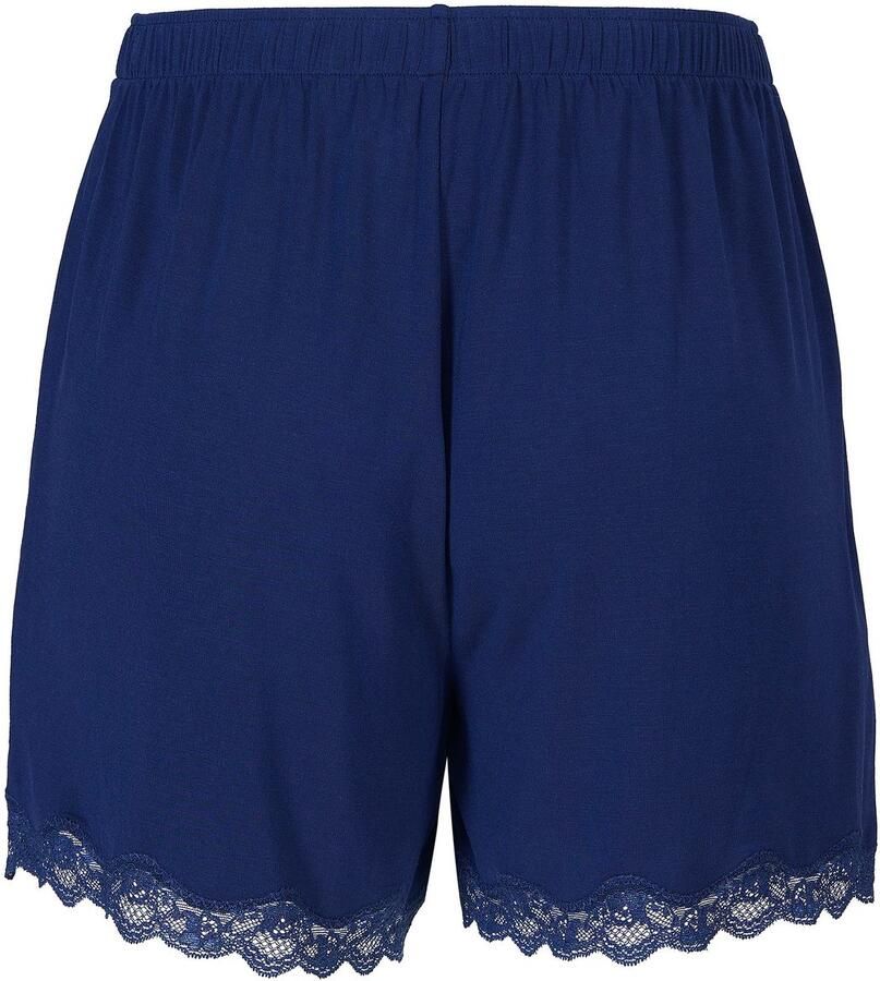 Joop! Shortama Set met kantdetails v-hals korte mouw (2-delig)