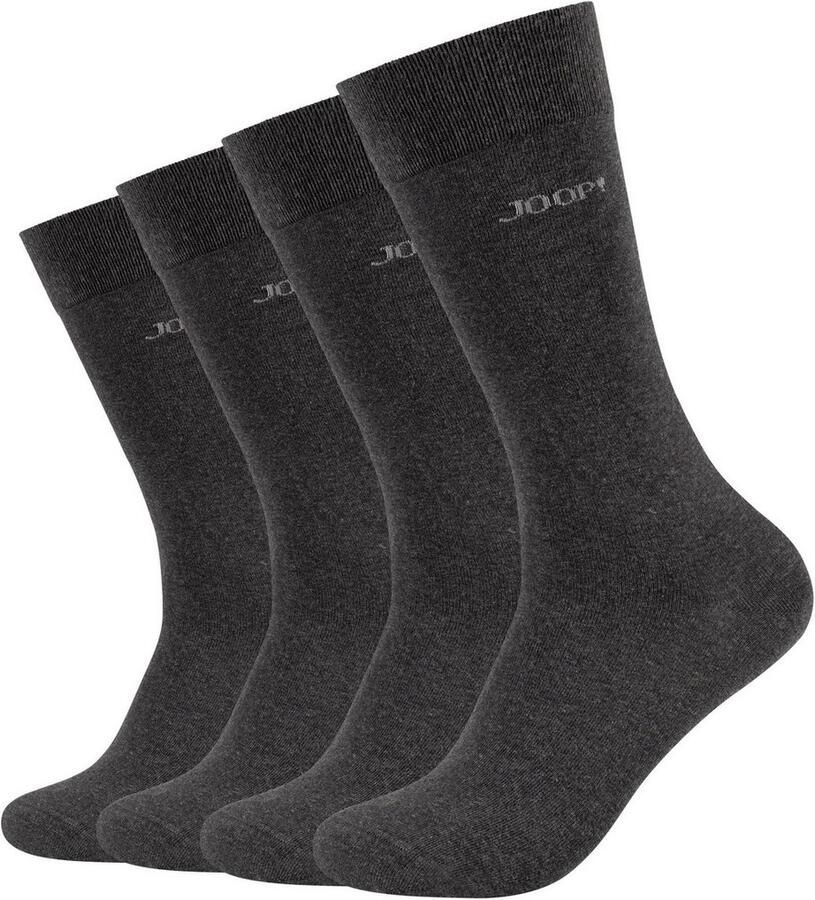 Joop! Sokken Premium Essentials versterkte hiel duurzame teen (Set van 4)