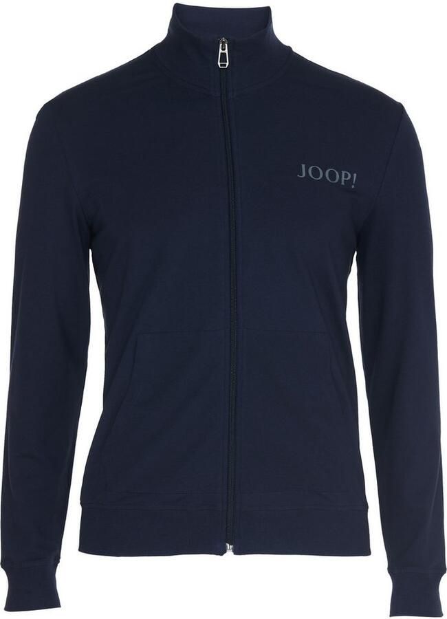 Joop! Sweatvest Comfort Opstaande kraag Regular Fit gedeelde kangoeroezakken lange mouw