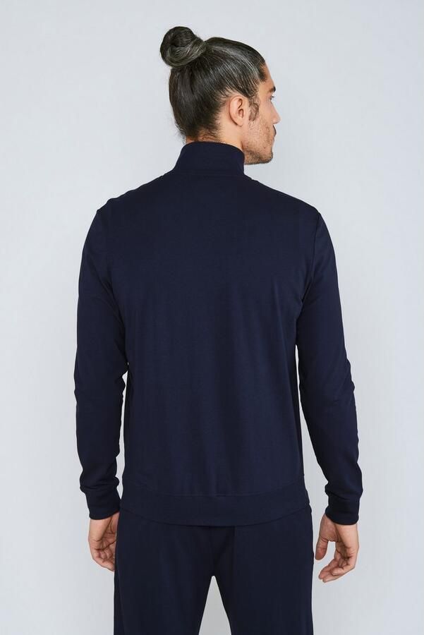 Joop! Sweatvest Comfort Opstaande kraag Regular Fit gedeelde kangoeroezakken lange mouw - Foto 3