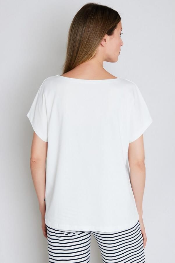 Joop! T-shirt Cosy Ronde hals korte mouwen Cotton-Stretch - Foto 3