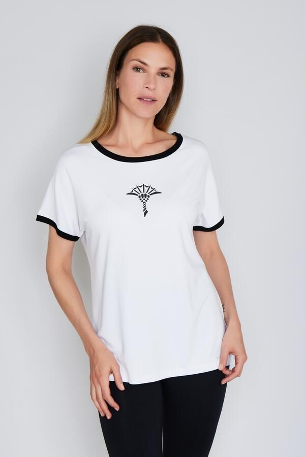 Joop! T-shirt Move Korte mouw ade d korenbloem-print - Foto 4