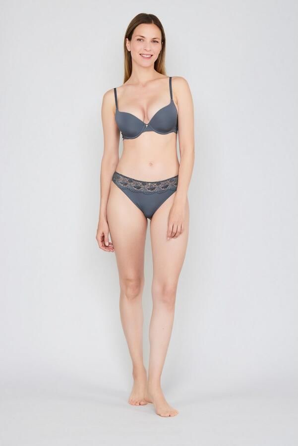 Joop! Tanga Beautiful met kanten details in korenbloem-design - Foto 5