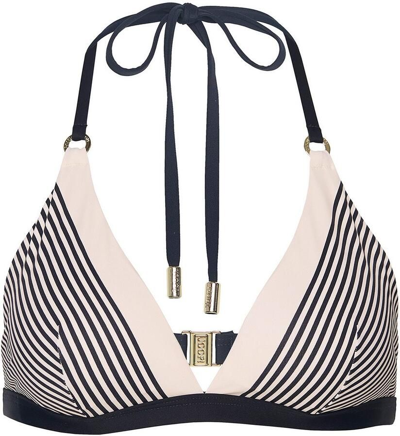 Joop! Triangel-bikinitop Strepen Bandjes om te strikken gestreept design