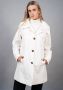 Junge Single-Breasted Coats White Dames - Thumbnail 2