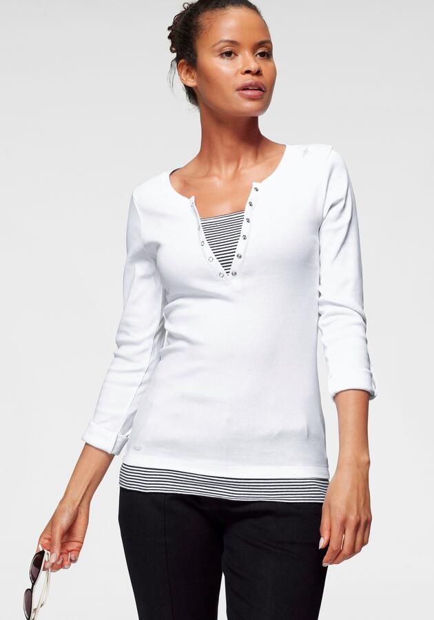 KangaROOS 2-in-1-shirt Lange mouwen zeer figuurvolgend - Foto 8