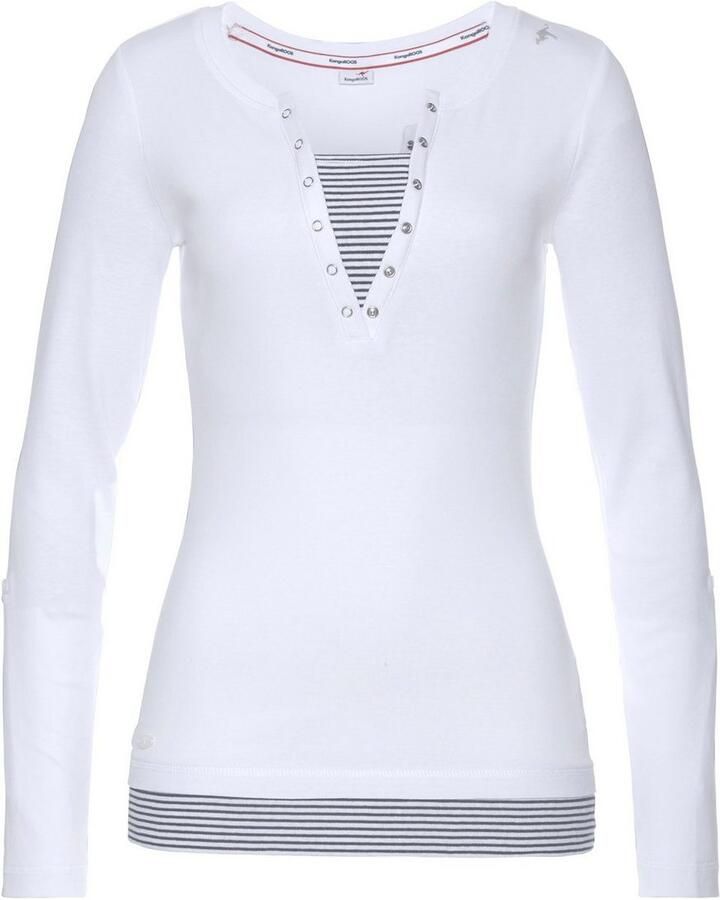 KangaROOS 2-in-1-shirt Lange mouwen zeer figuurvolgend - Foto 2