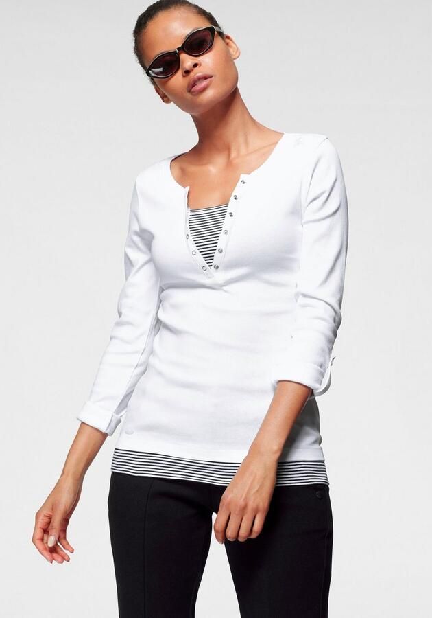 KangaROOS 2-in-1-shirt Lange mouwen zeer figuurvolgend - Foto 7