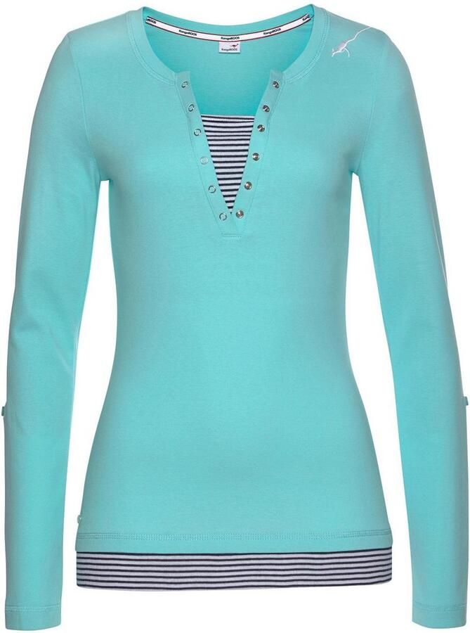 KangaROOS 2-in-1-shirt Lange mouwen zeer figuurvolgend - Foto 14