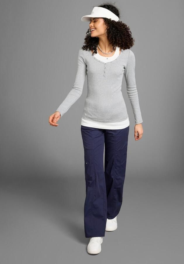 KangaROOS Cargobroek met bijzonder verwerkte zakken (2-delig Met een afneembare riem) - Foto 3