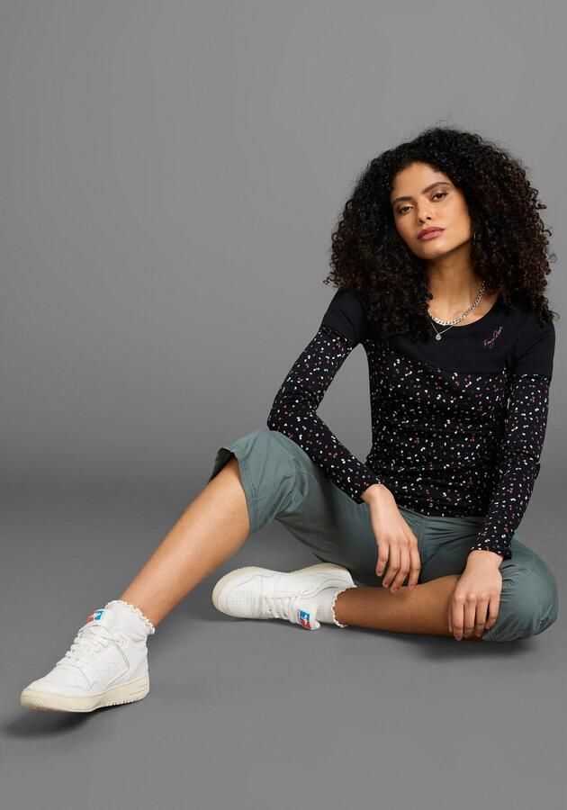 KangaROOS 2-in-1-shirt met lange mouwen Lange mouwen bedrukt en gedessineerd voor vrije tijd van katoen - Foto 4