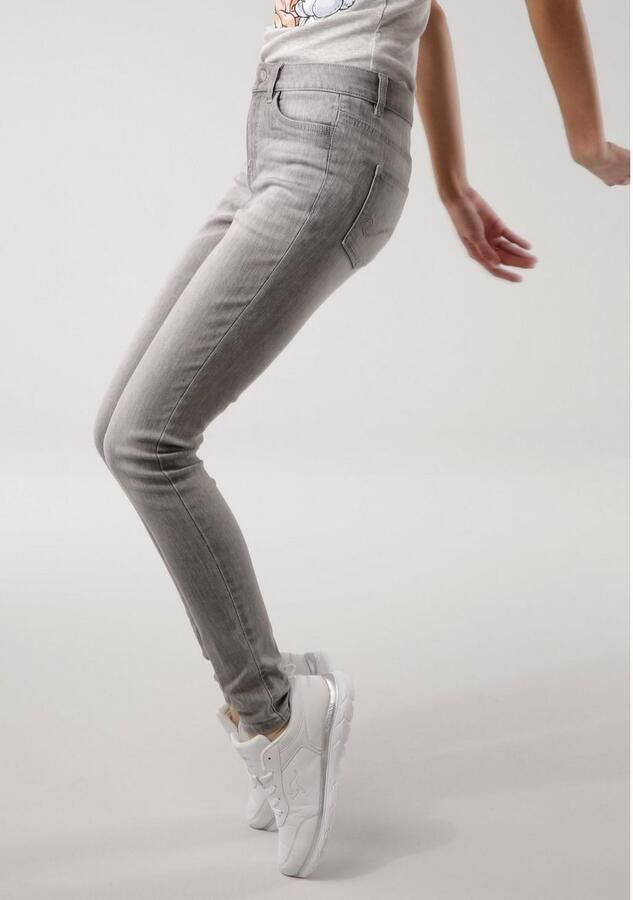 KangaROOS 5-pocket jeans SUPER SKINNY HIGH RISE enkel-lang met used-look hoge taille - Foto 2