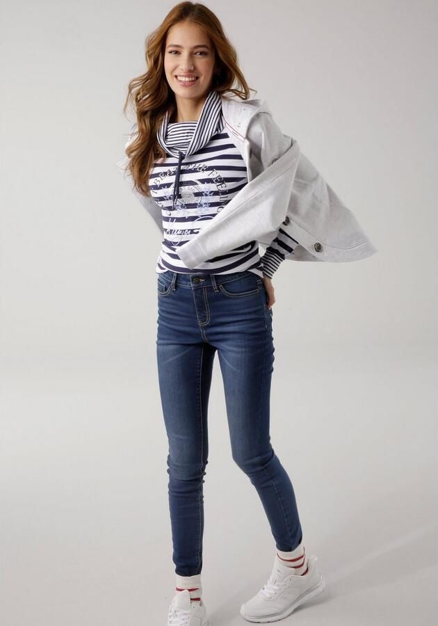 KangaROOS 5-pocket jeans SUPER SKINNY HIGH RISE enkel-lang met used-look hoge taille - Foto 5