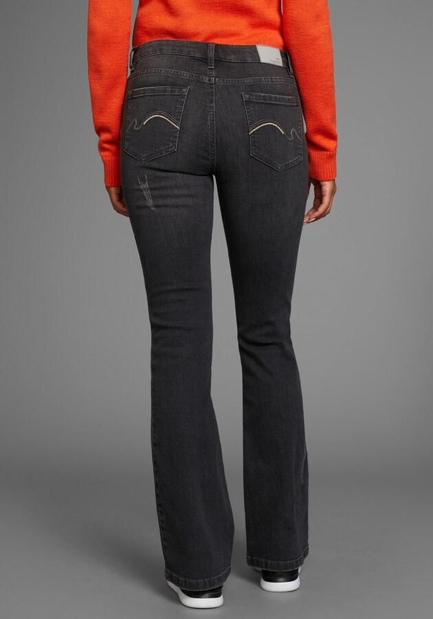 KangaROOS 5-pocket jeans uitlopende pijp used-wassing normale taillehoogte - Foto 2